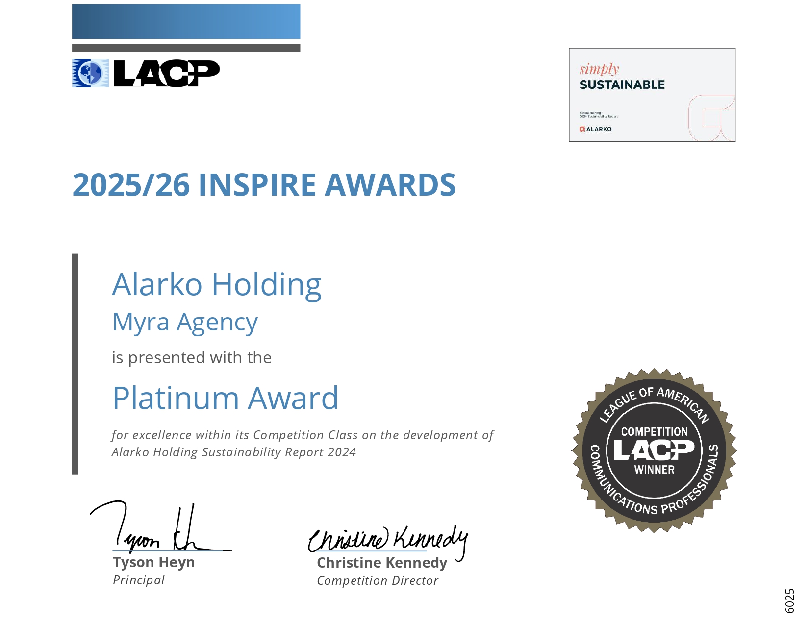 Alarko Holding’in Sürdürülebilirlik Raporu Uluslararası Platformlarda Ödüllendirildi